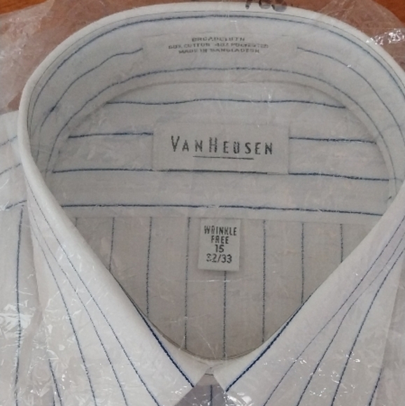 Van Heusen Men's Winkle free Striped Shirt - Picture 2 of 8